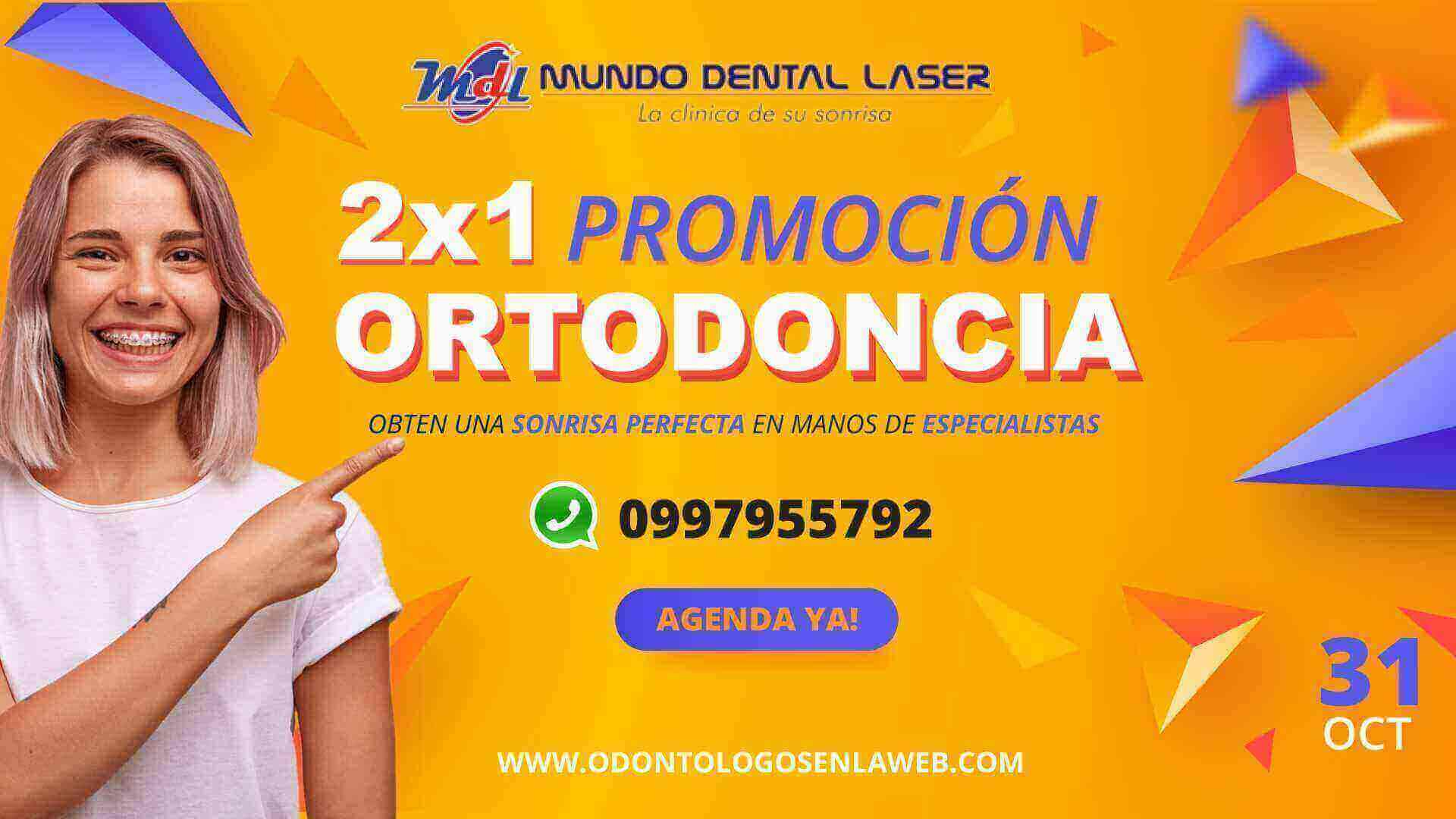 Este mes aprovecha el beneficio especial en 🎉 2x1 en Ortodoncia 😍