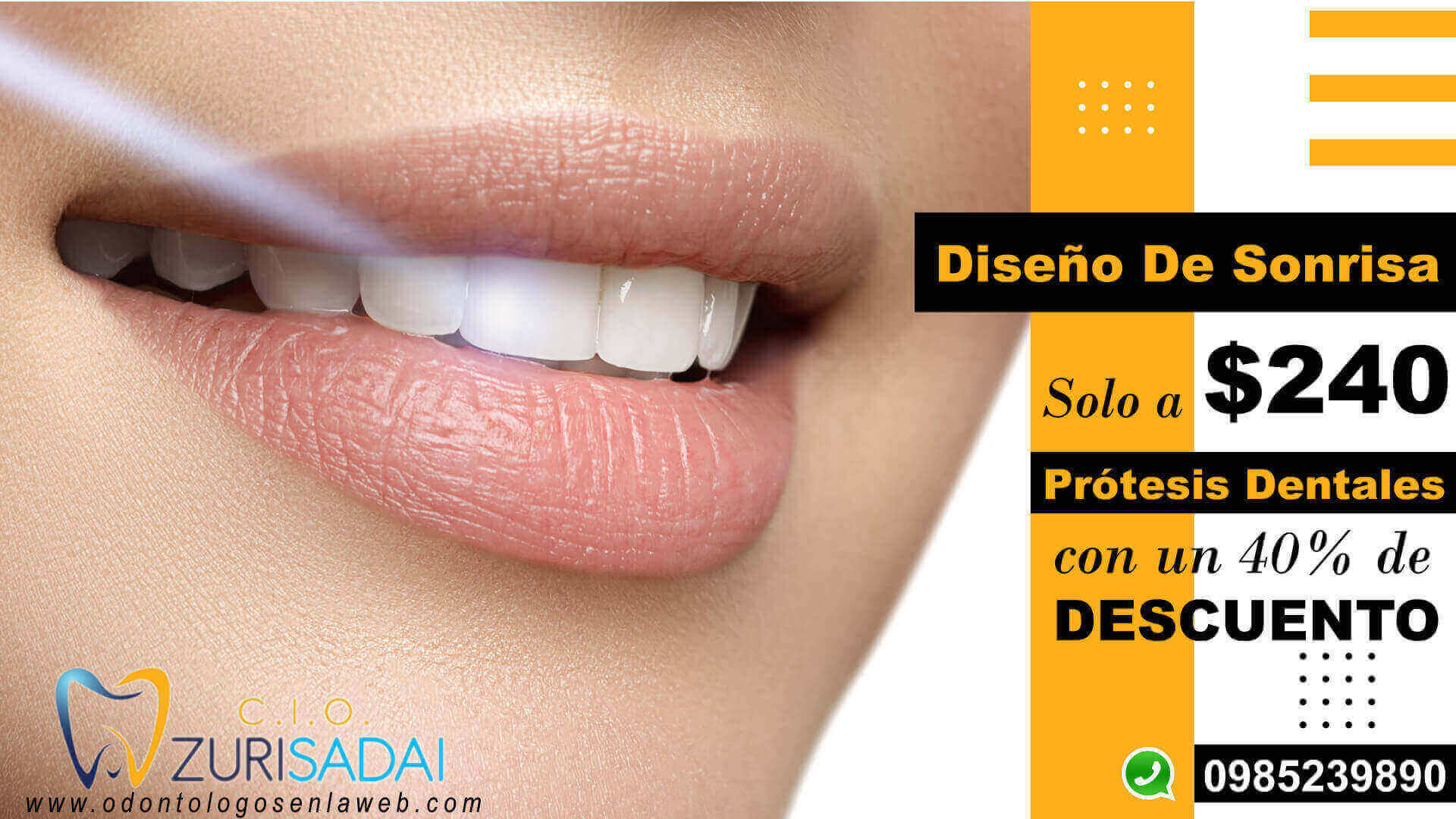 Luce una Sonrisa Perfecta  aprovecha el beneficio EXCLUSIVO de DISEÑO DE SONRISA